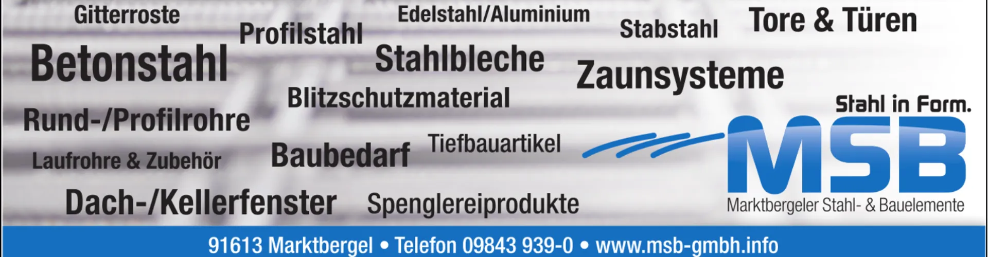 MSB Marktbergeler Stahl- und Bauelemente GmbH cover